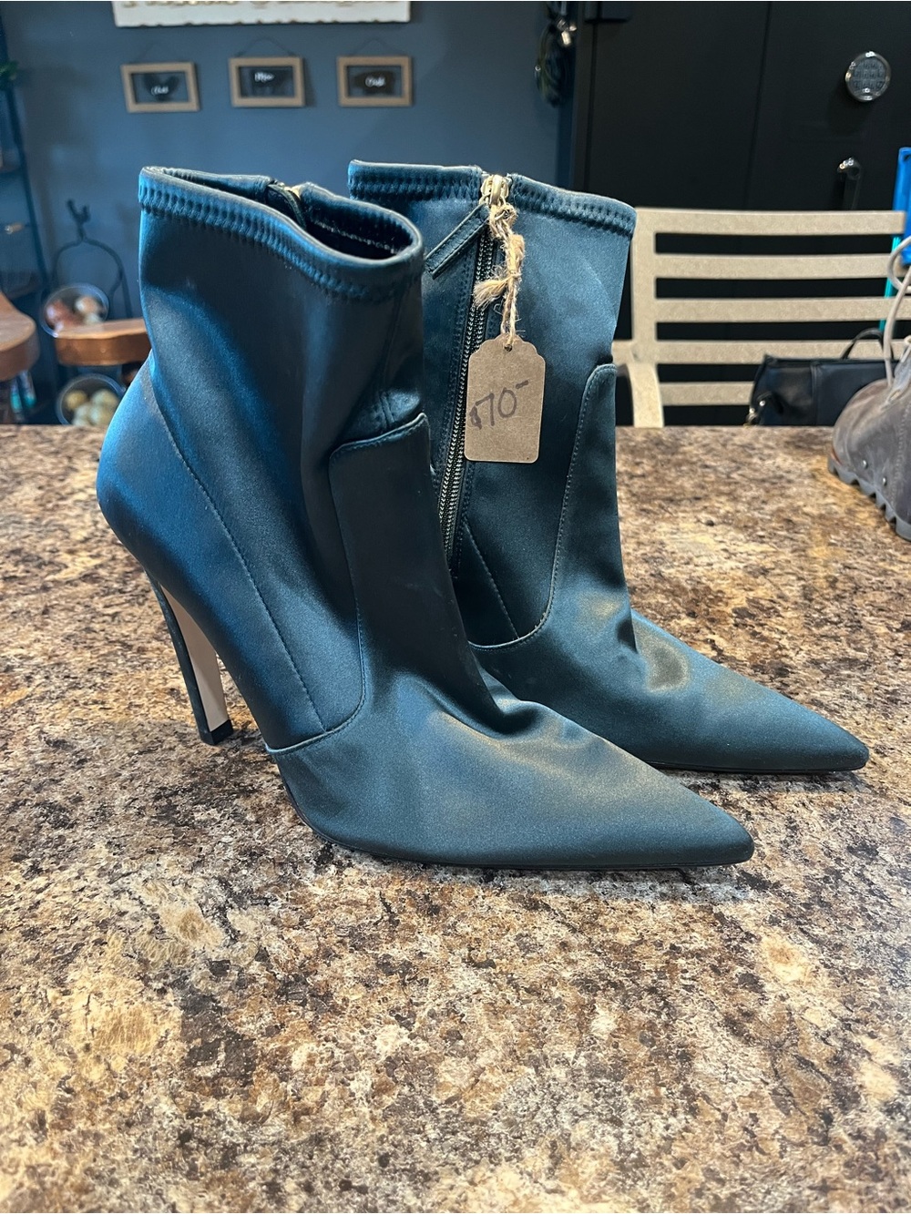 Good American Icon Satin Heels